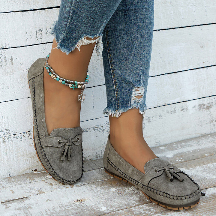 Women's Orthopedic Moccasin Loafers with Tassel