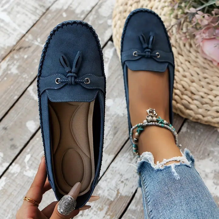 Women's Orthopedic Moccasin Loafers with Tassel
