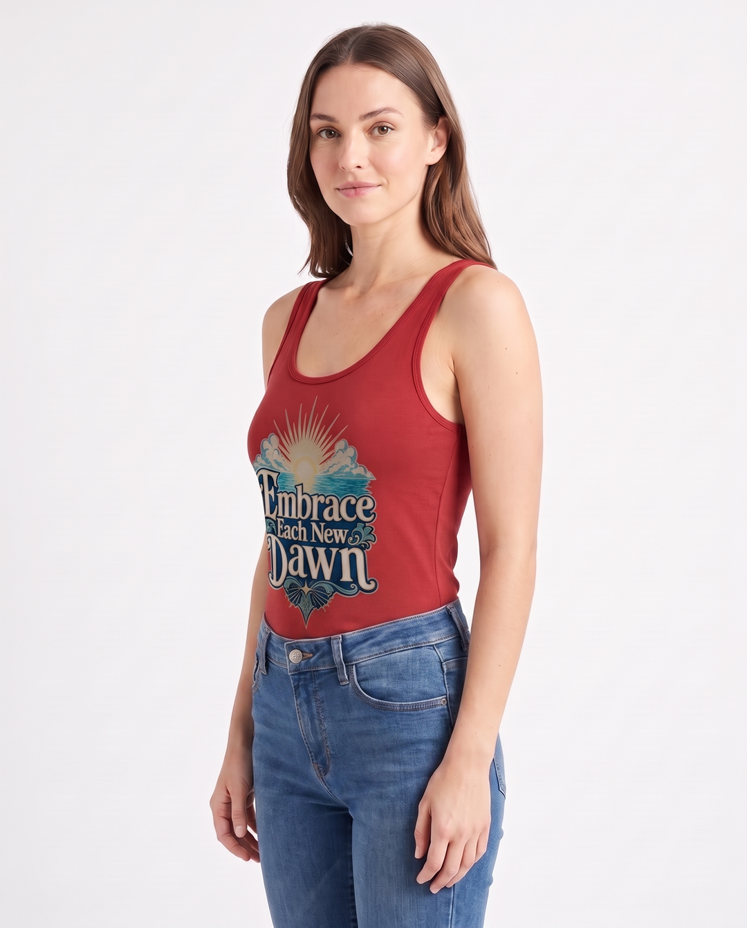 Embrace Each New Dawn Sleeveless Tank Bodysuit