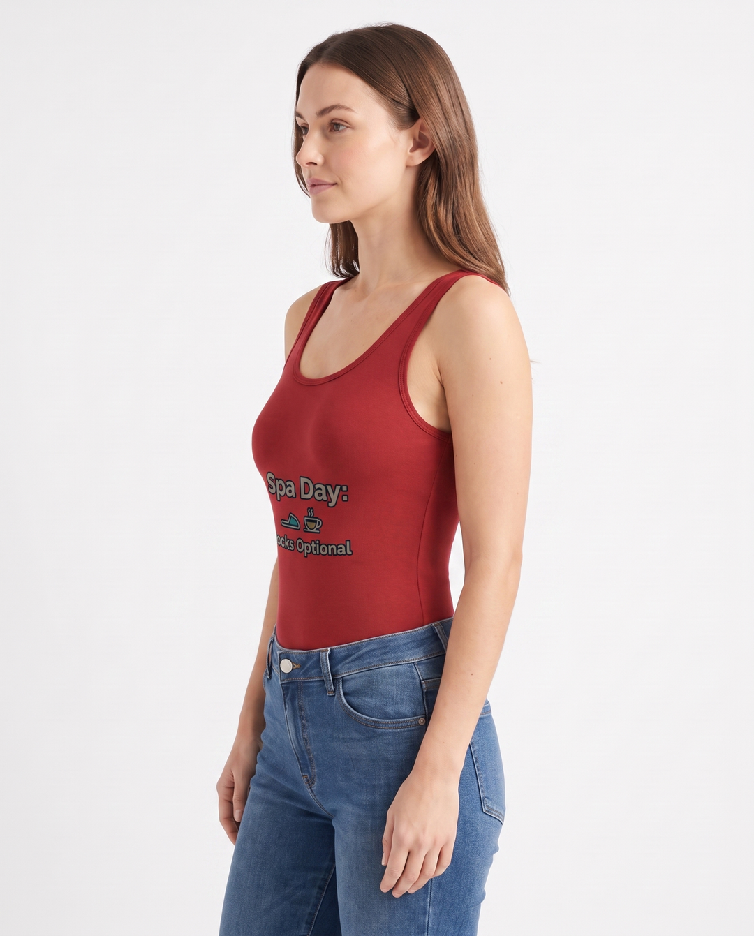 Spa Day: Socks Optional Sleeveless Tank Bodysuit