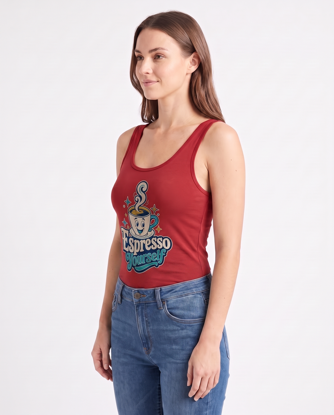 Espresso Yourself Sleeveless Tank Bodysuit