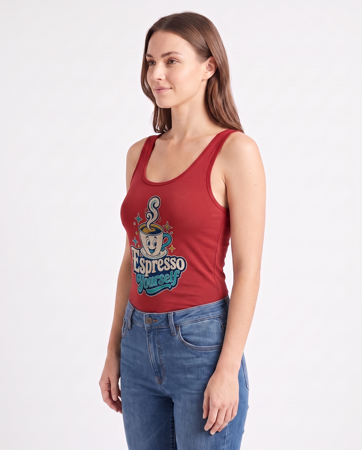 Espresso Yourself Sleeveless Tank Bodysuit
