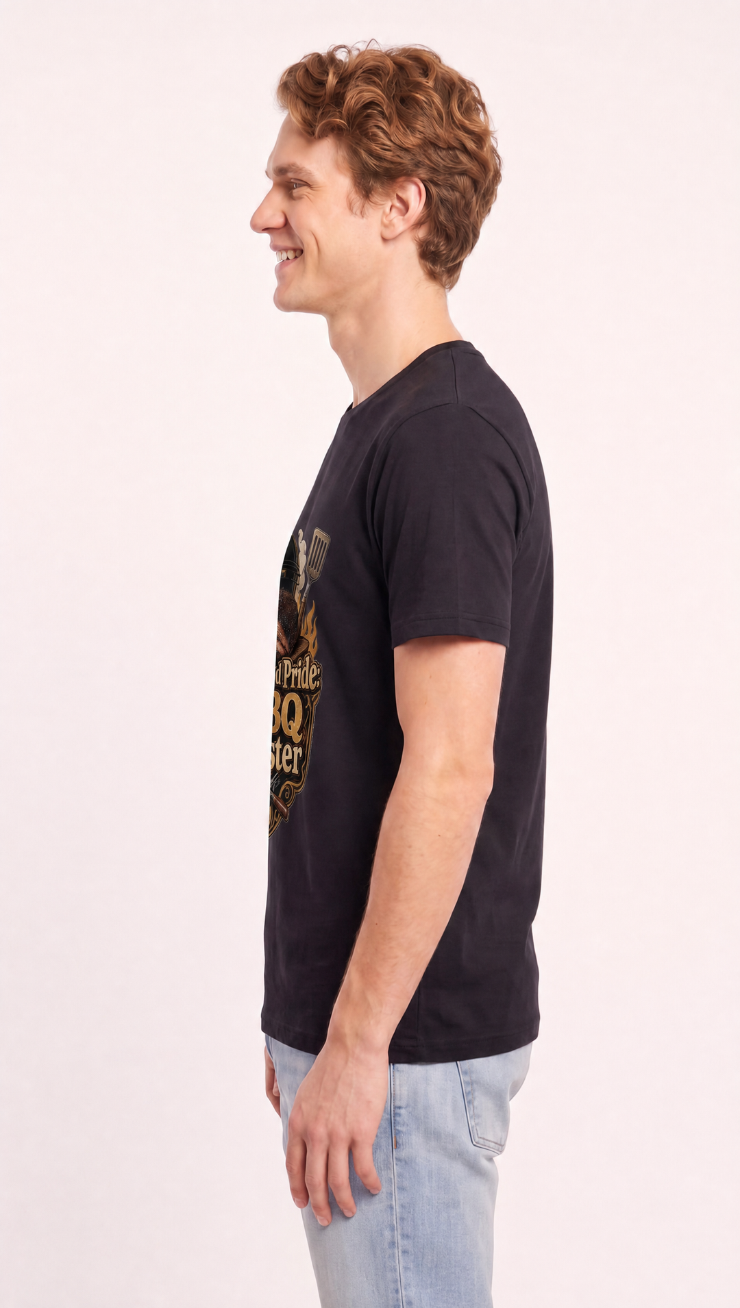 Smoke and Pride: BBQ Master Men's Black T-Shirt