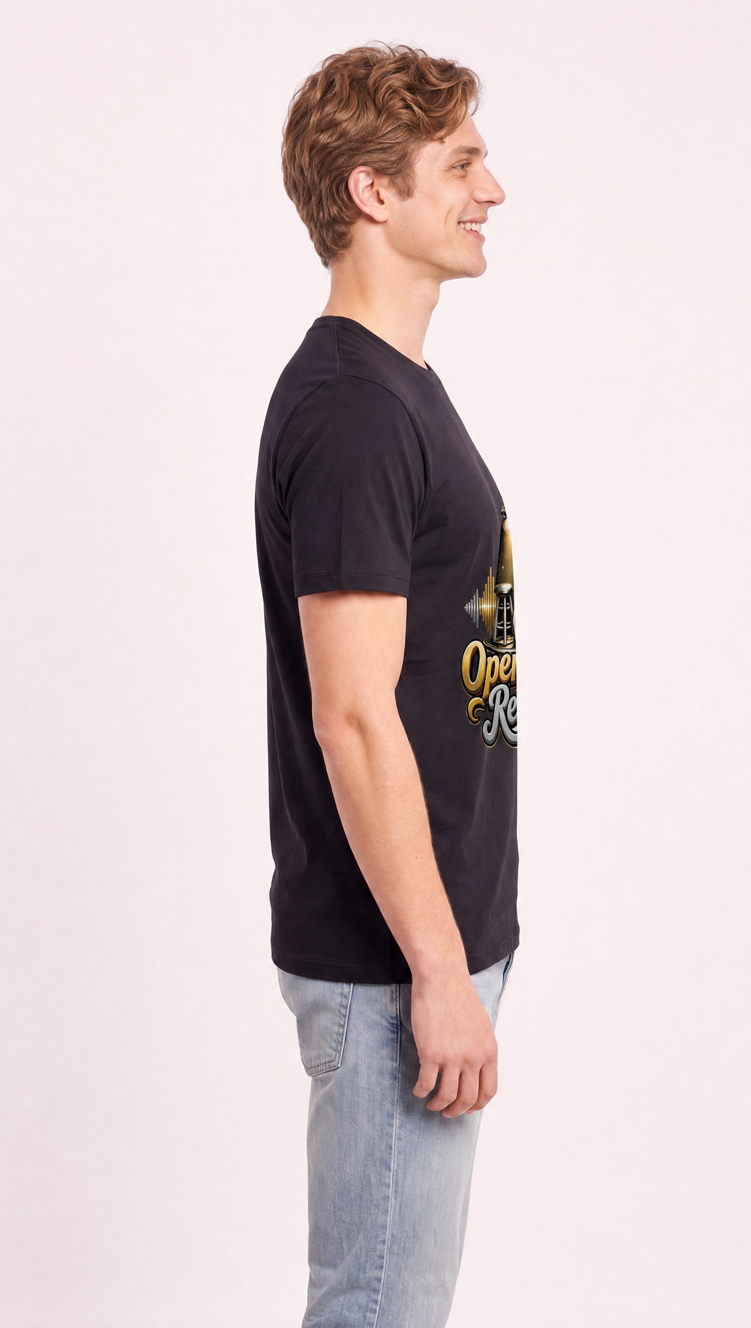 Open Mic Ready Men's Black T-Shirt