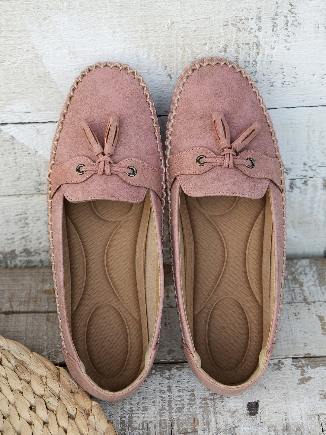Women's Orthopedic Moccasin Loafers with Tassel
