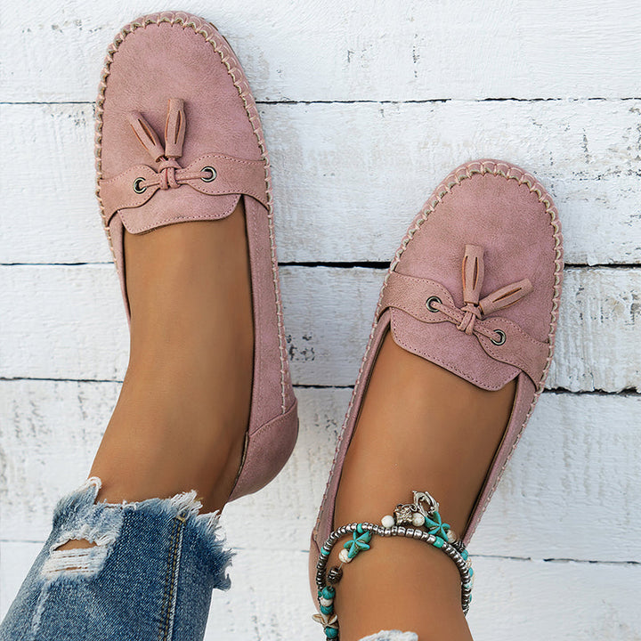 Women's Orthopedic Moccasin Loafers with Tassel