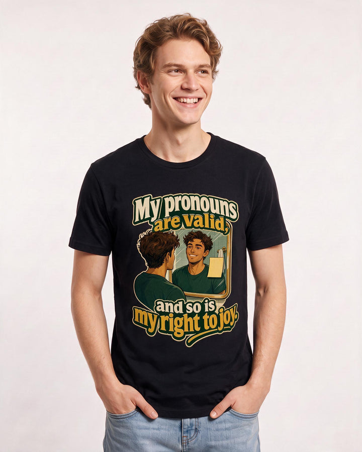Pride Black T-Shirt for Men – Everyday Expression Graphic Tee product image 1