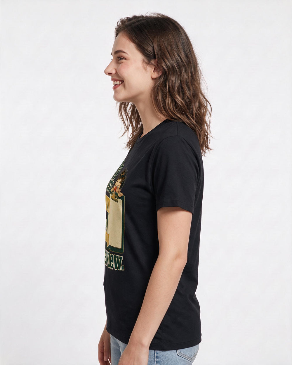 Teacher Black T-Shirt for Women – Everyday Expression Graphic Tee product image 2