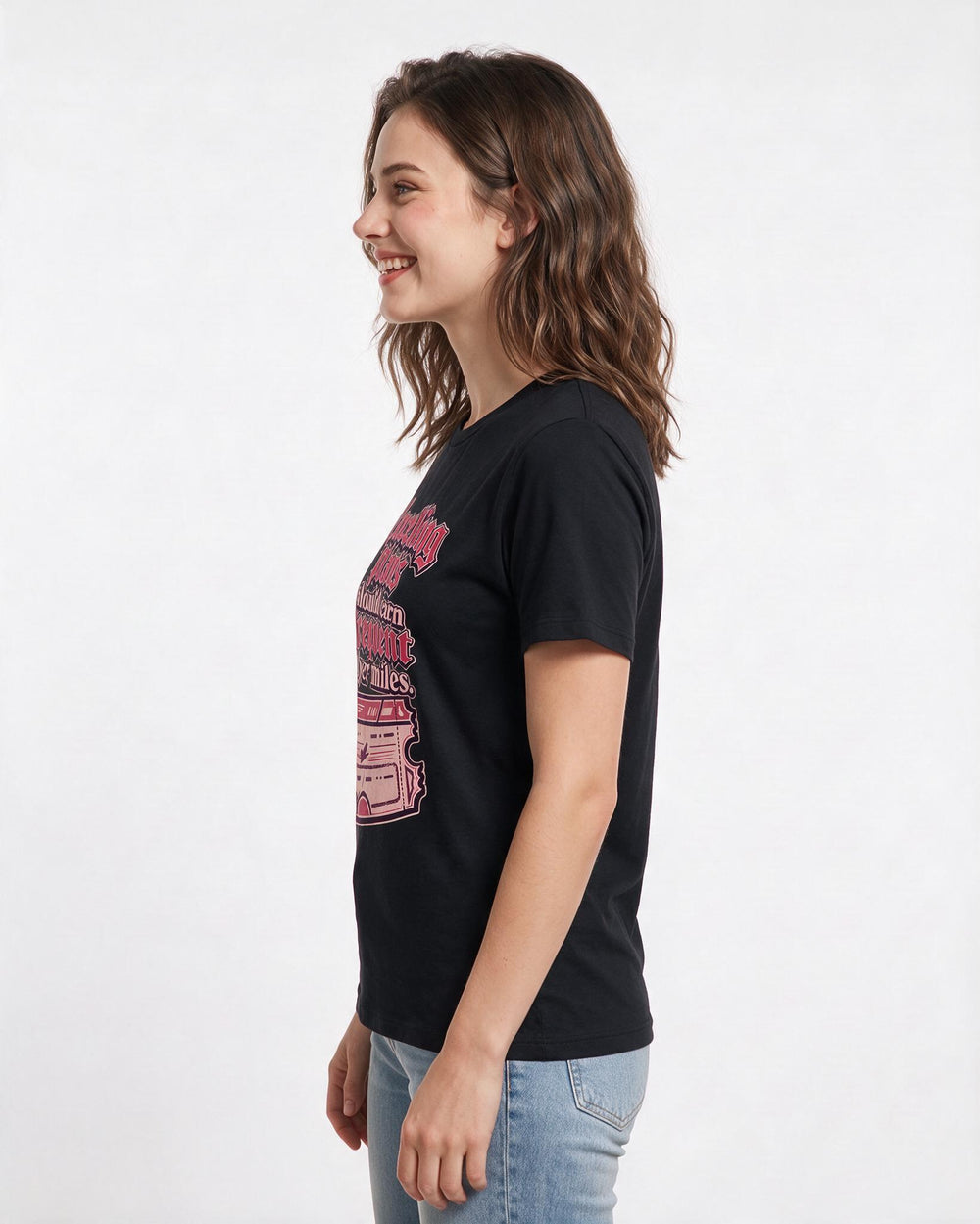 Meme Black T-Shirt for Women – Everyday Expression Graphic Tee product image 2