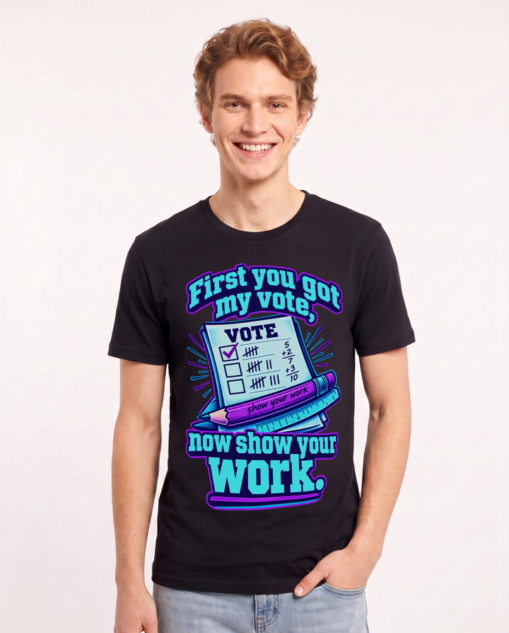 Political Statement Black T-Shirt for Men – Everyday Expression Graphic Tee product image 3