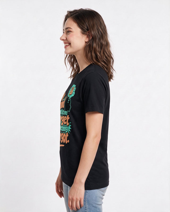 Meme Black T-Shirt for Women – Everyday Expression Graphic Tee product image 2