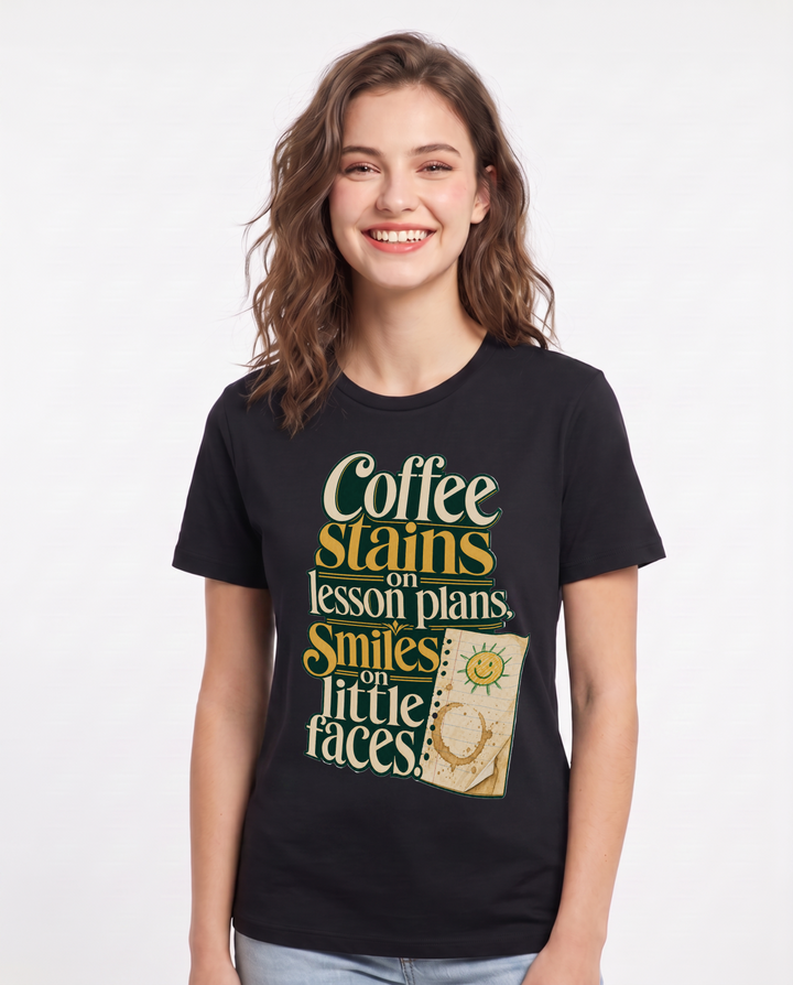 Teacher Black T-Shirt for Women – Everyday Expression Graphic Tee product image 3