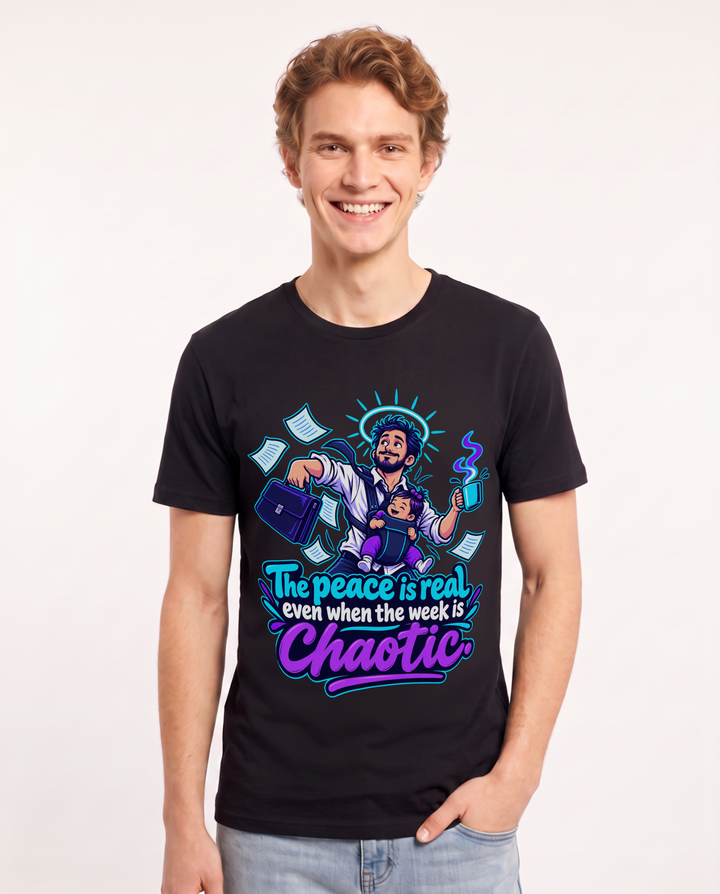 Christian Faith Black T-Shirt for Men – Everyday Expression Graphic Tee product image 3