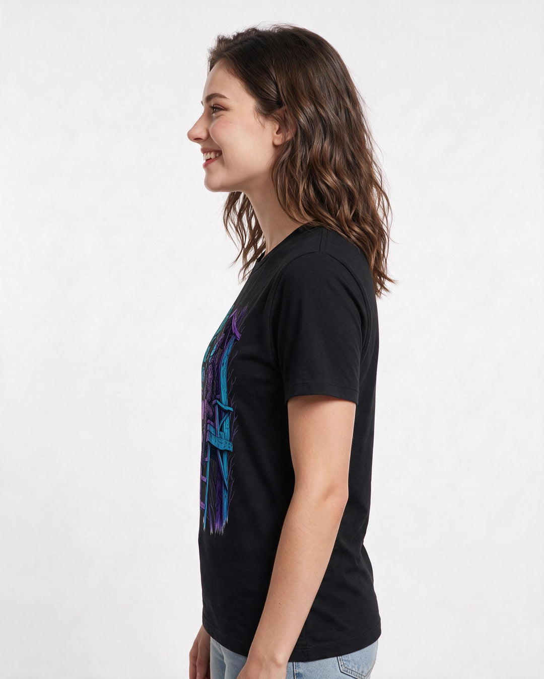 Hunting Black T-Shirt for Women – Everyday Expression Graphic Tee product image 2