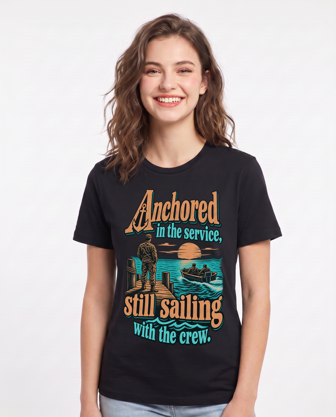 Veteran Black T-Shirt for Women – Everyday Expression Graphic Tee product image 3