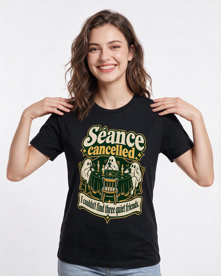 Halloween Black T-Shirt for Women – Halloween Theme Graphic Tee product image 1