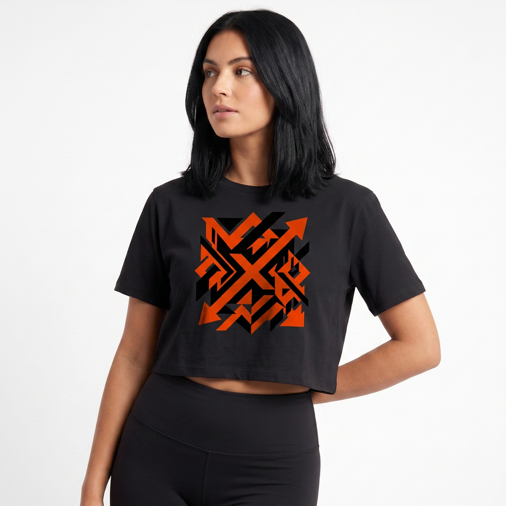 POD Confident Statement Hoodie Hoodie Crop Top mockup 1