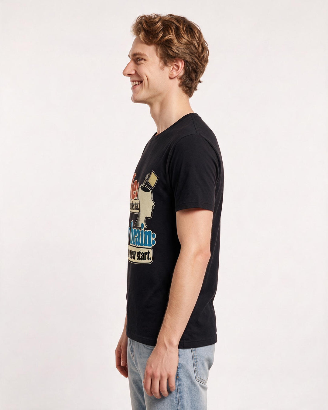 Meme Black T-Shirt for Men – Everyday Expression Graphic Tee product image 2