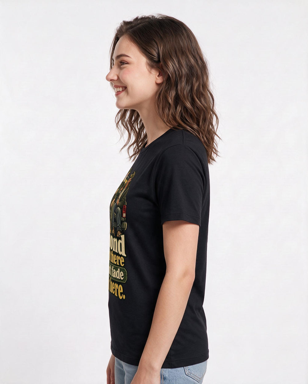 Veteran Black T-Shirt for Women – Everyday Expression Graphic Tee product image 2