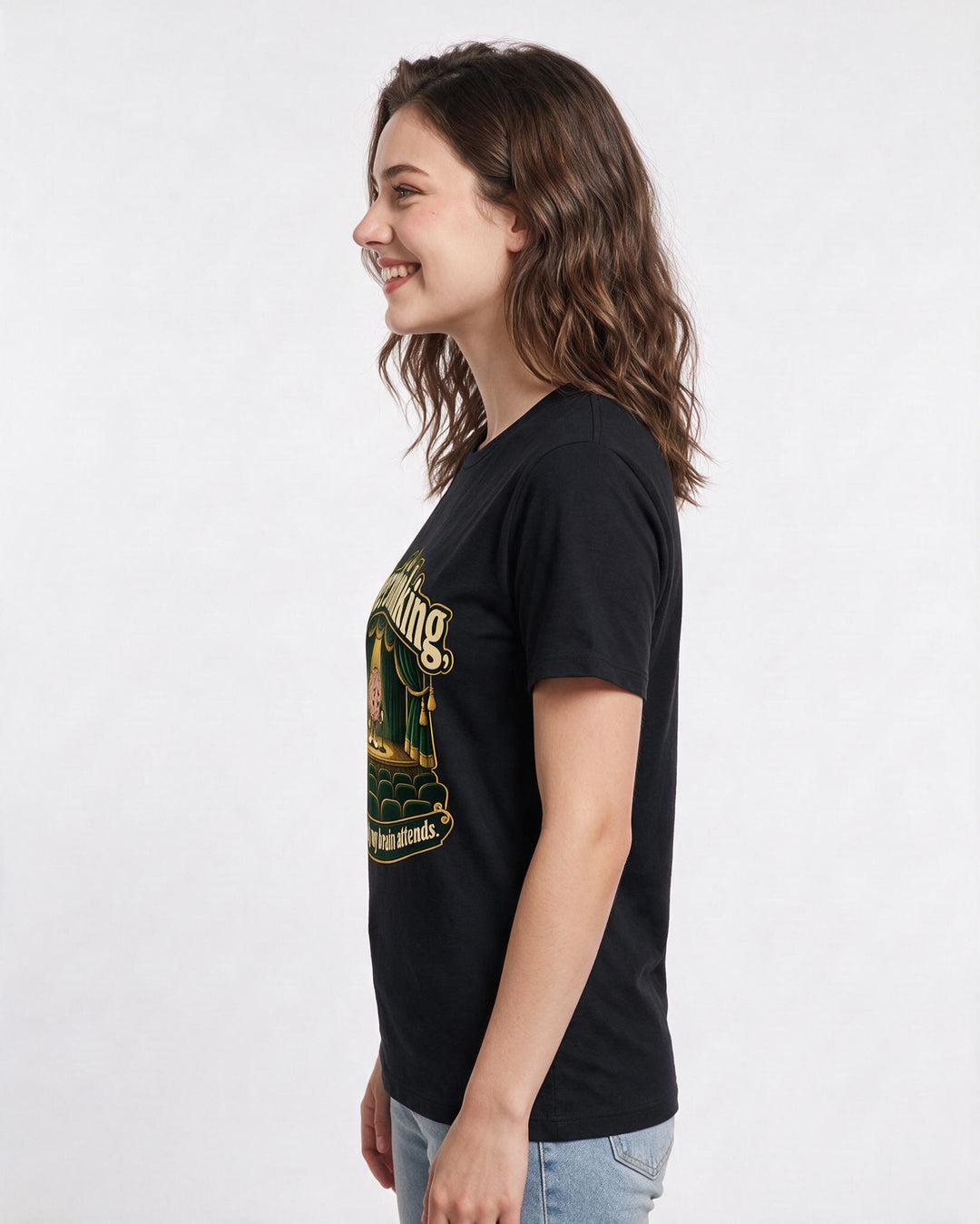 Meme Black T-Shirt for Women – Everyday Expression Graphic Tee product image 2