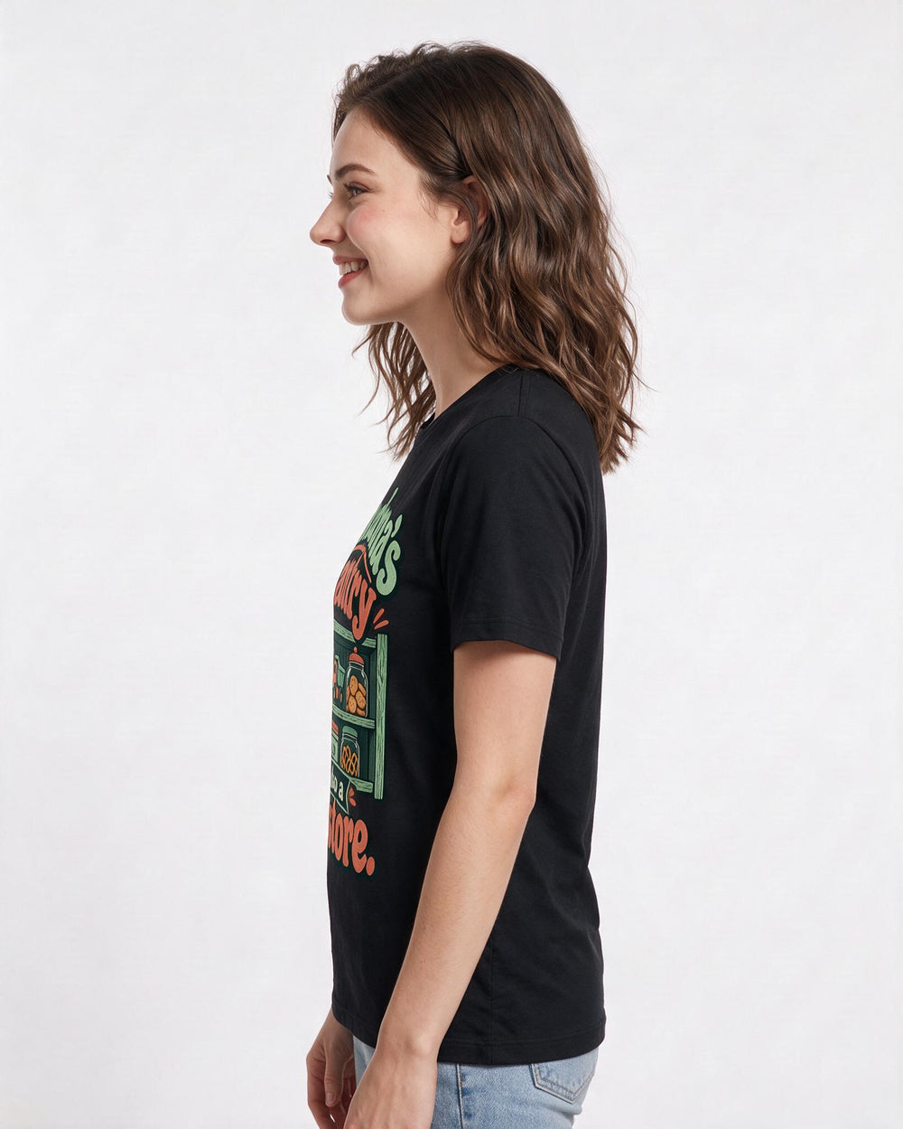 Grandparent Black T-Shirt for Women – Everyday Expression Graphic Tee product image 2