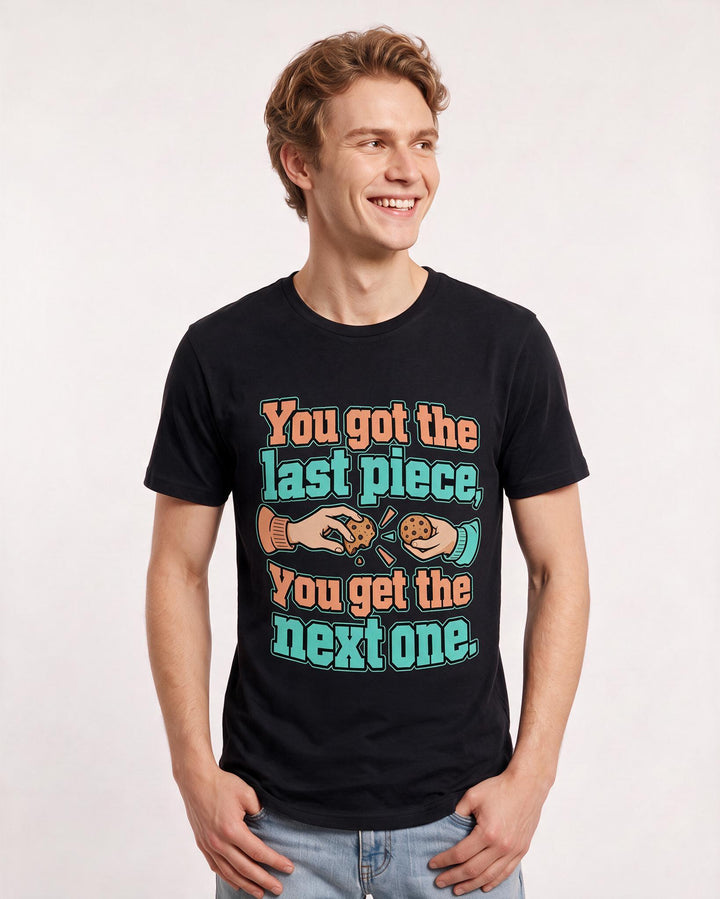 Couples Black T-Shirt for Men – Everyday Expression Graphic Tee product image 1