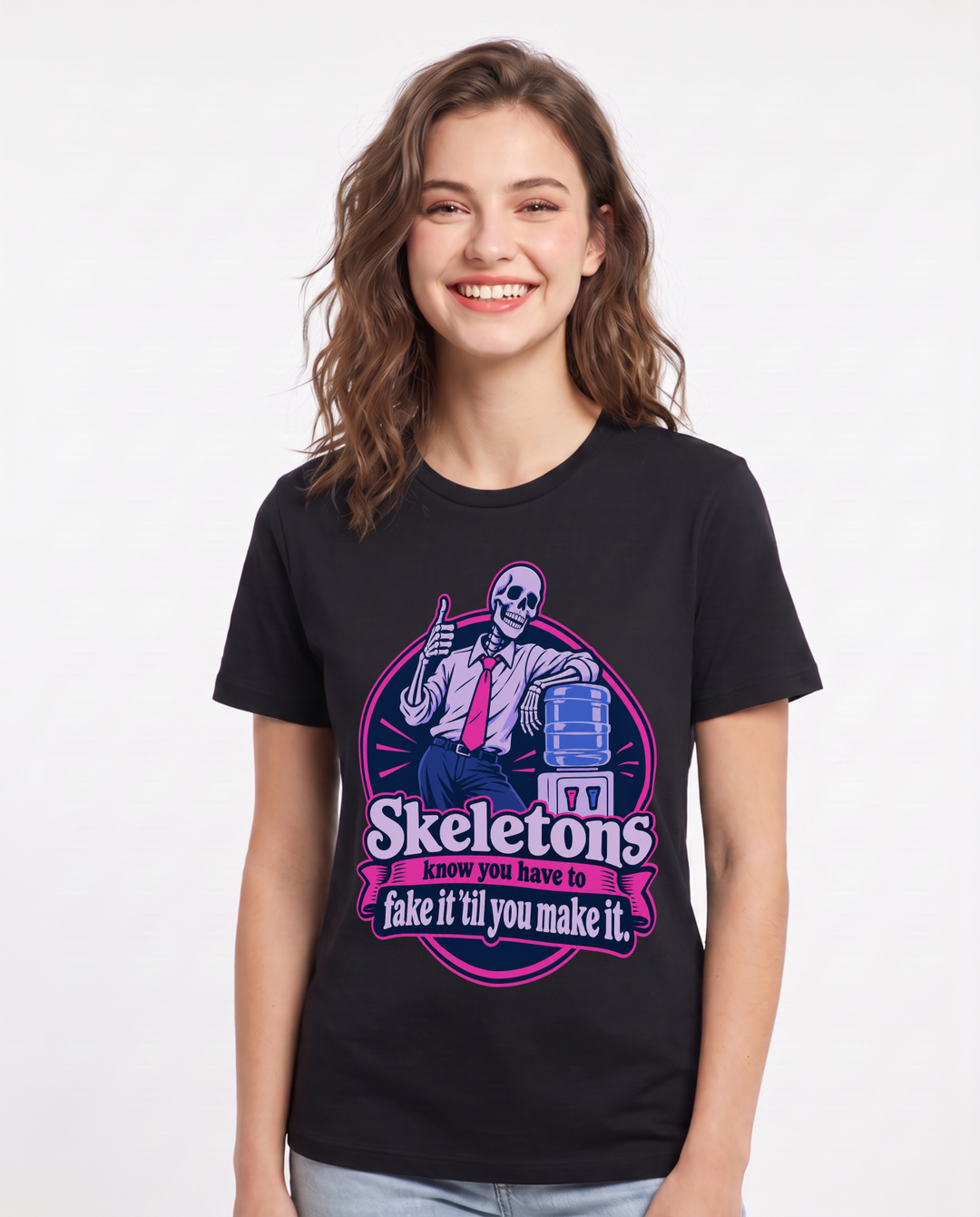 Halloween Black T-Shirt for Women – Halloween Theme Graphic Tee product image 3
