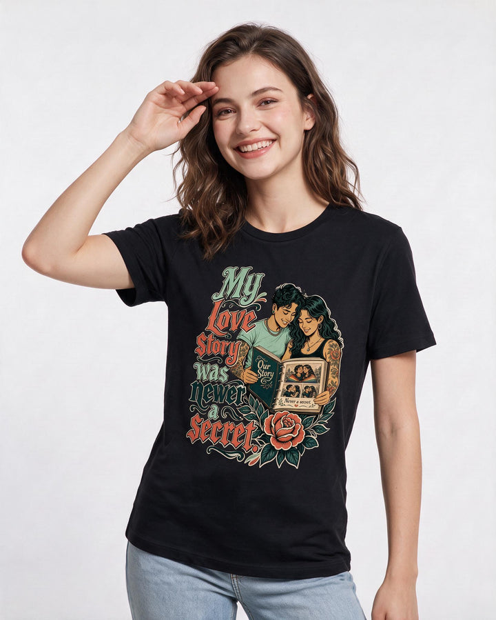 Pride Black T-Shirt for Women – Everyday Expression Graphic Tee product image 1