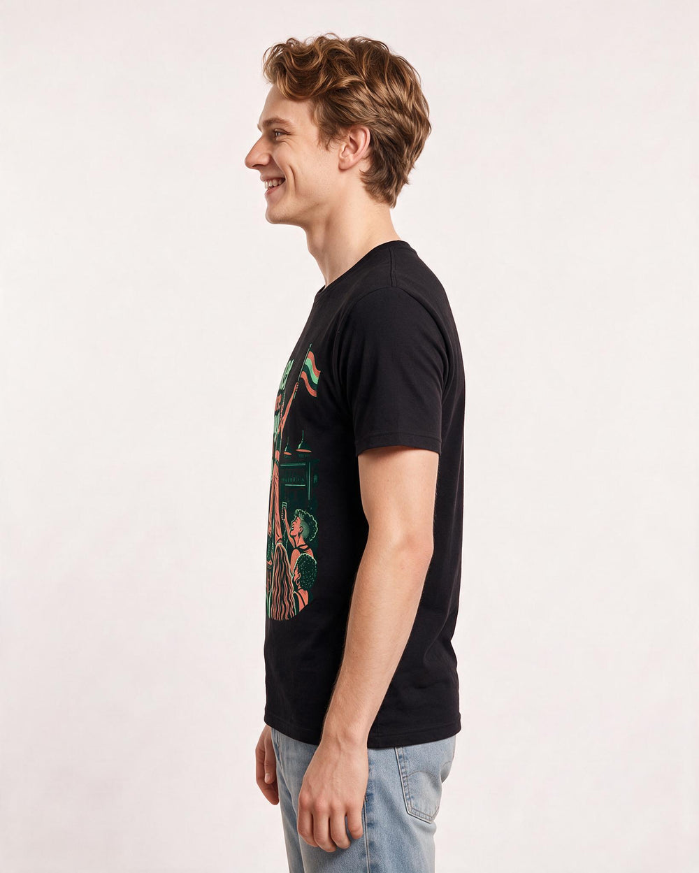 Pride Black T-Shirt for Men – Everyday Expression Graphic Tee product image 2