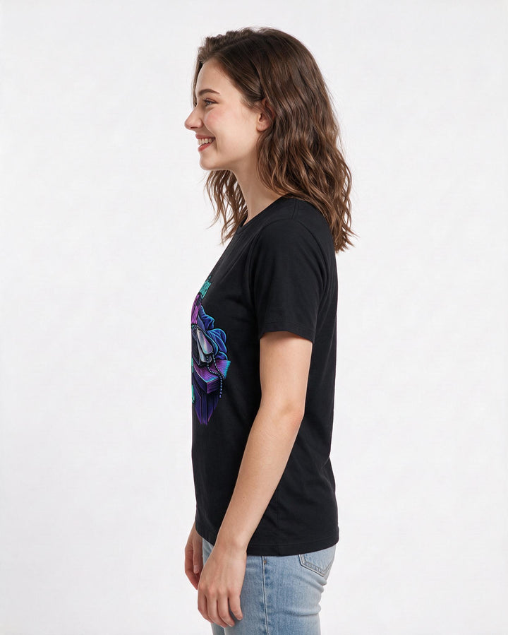 Veteran Black T-Shirt for Women – Everyday Expression Graphic Tee product image 2