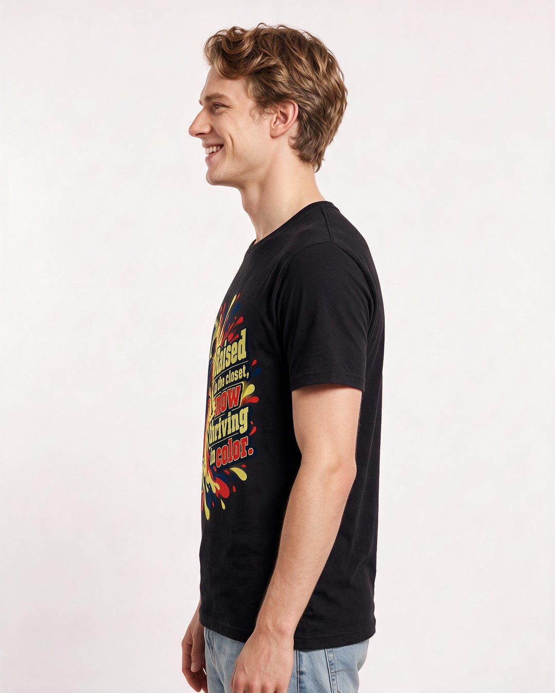 Pride Black T-Shirt for Men – Everyday Expression Graphic Tee product image 2
