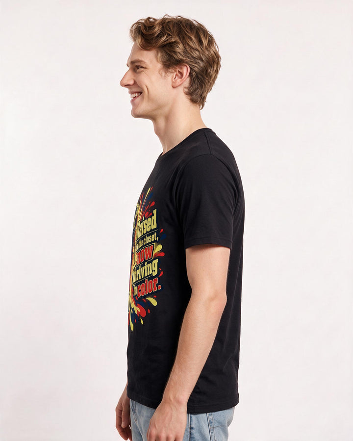 Pride Black T-Shirt for Men – Everyday Expression Graphic Tee product image 2
