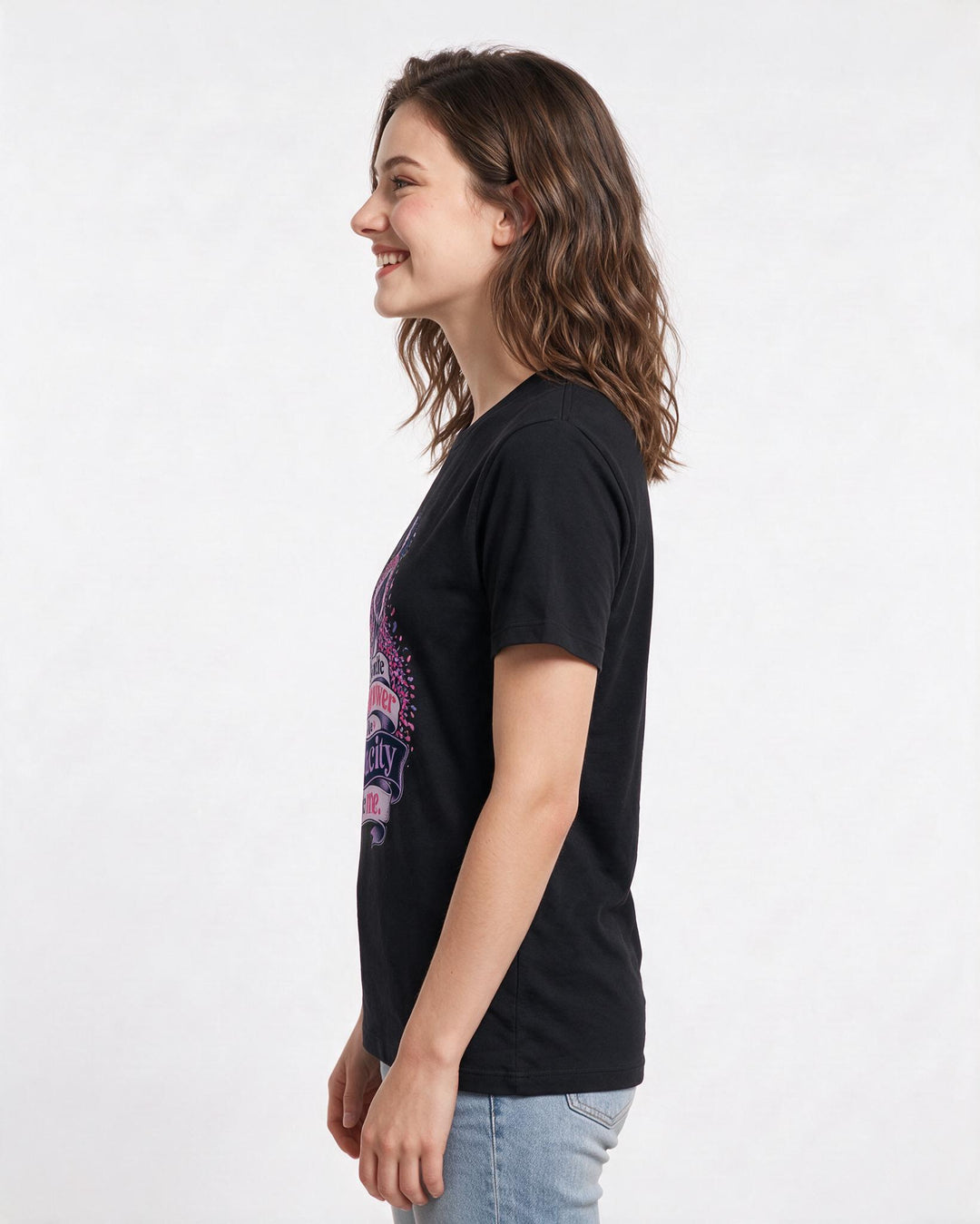 Pride Black T-Shirt for Women – Everyday Expression Graphic Tee product image 2