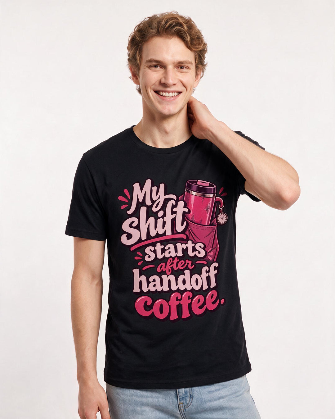 Nurse Black T-Shirt for Men – Nursing Life Graphic Tee product image 1