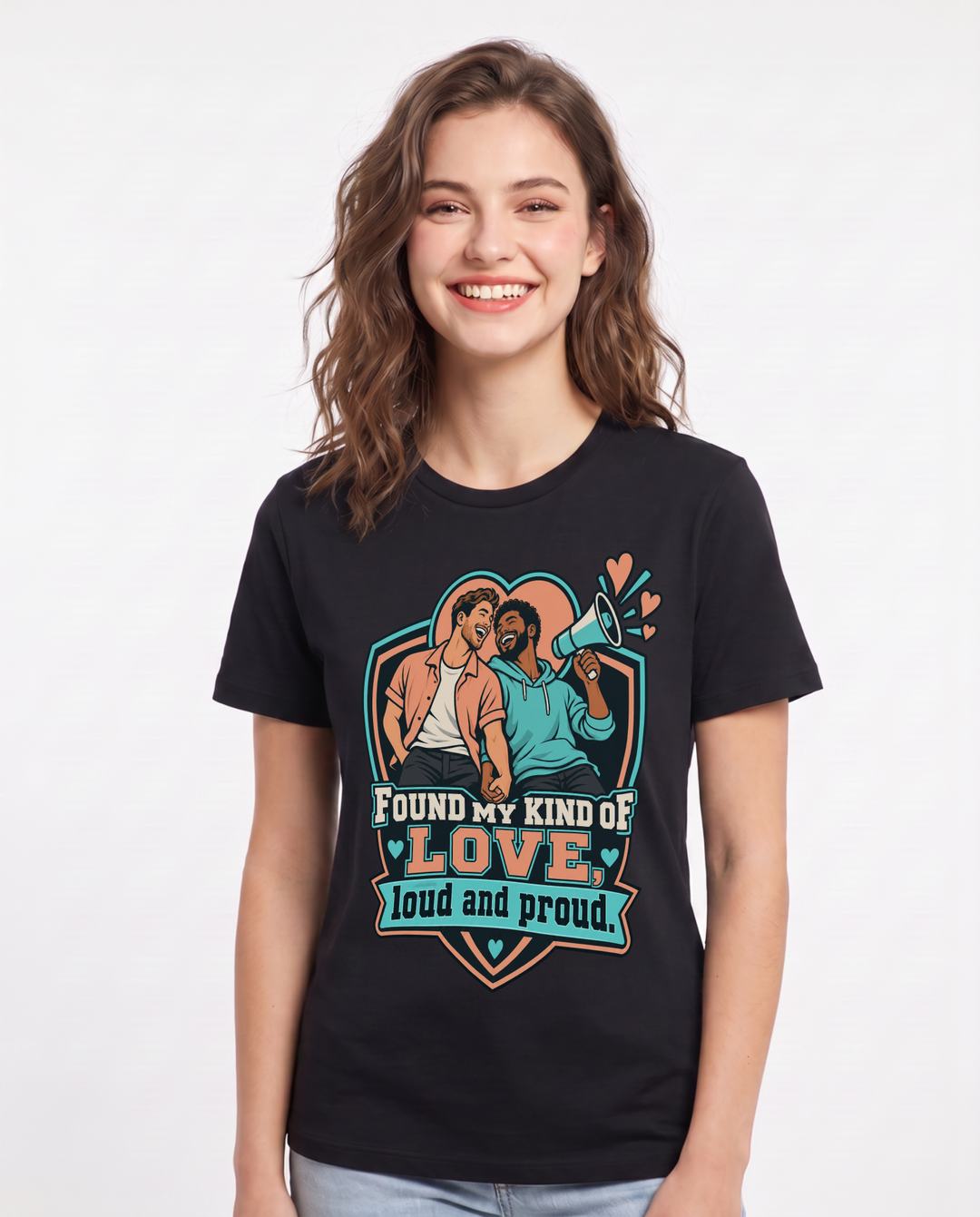 Pride Black T-Shirt for Women – Everyday Expression Graphic Tee product image 3
