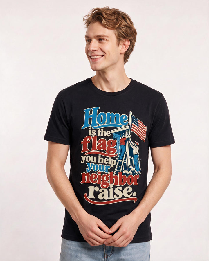 Patriotic Black T-Shirt for Men – Everyday Expression Graphic Tee product image 1