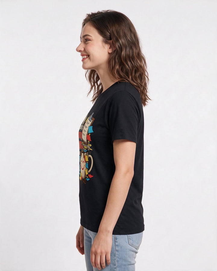 Nurse Black T-Shirt for Women – Nursing Life Graphic Tee product image 2