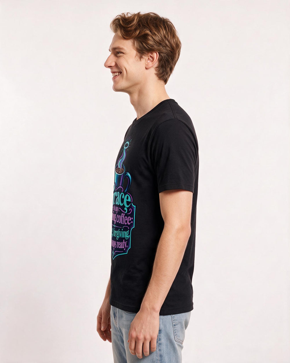 Christian Faith Black T-Shirt for Men – Everyday Expression Graphic Tee product image 2
