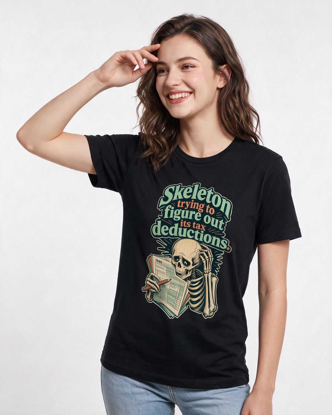 Halloween Black T-Shirt for Women – Halloween Theme Graphic Tee product image 1