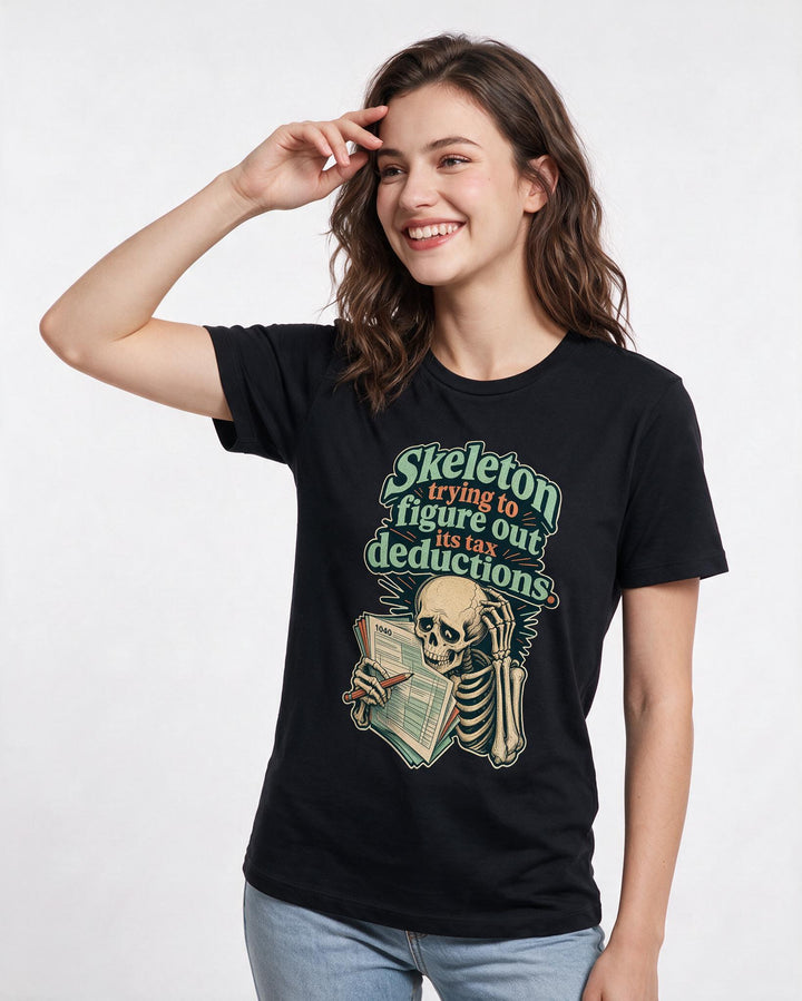 Halloween Black T-Shirt for Women – Halloween Theme Graphic Tee product image 1
