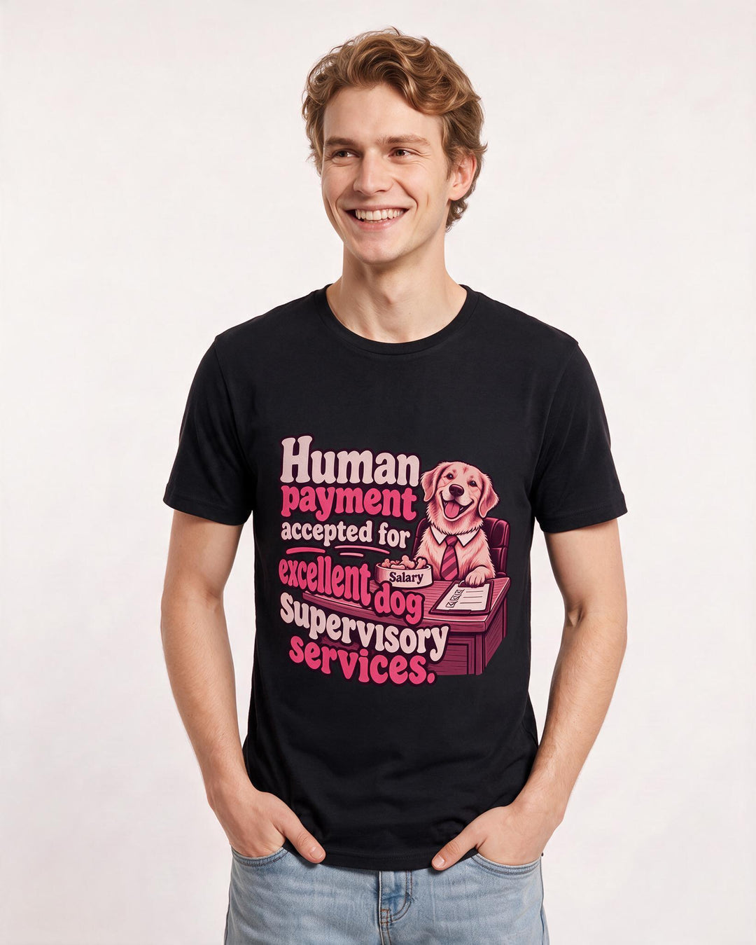 Cat Lover Black T-Shirt for Men – Everyday Expression Graphic Tee product image 1