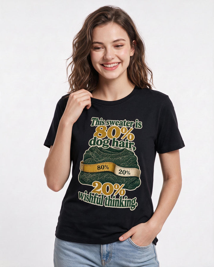 Cat Lover Black T-Shirt for Women – Everyday Expression Graphic Tee product image 1