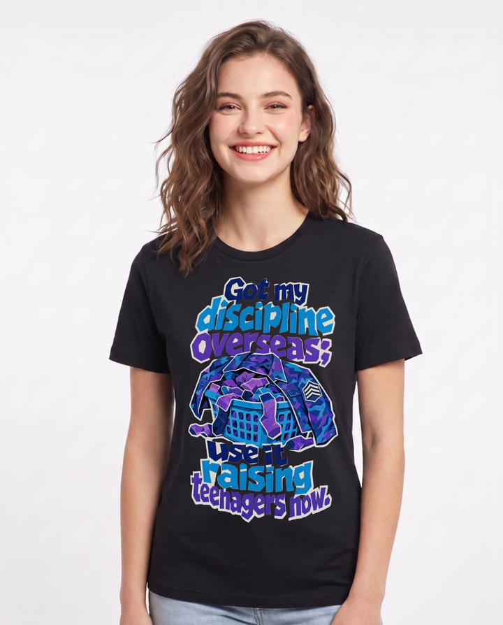 Veteran Black T-Shirt for Women – Everyday Expression Graphic Tee product image 1