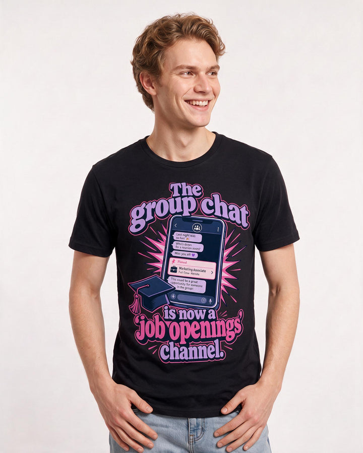 Graduation Black T-Shirt for Men – Everyday Expression Graphic Tee product image 1