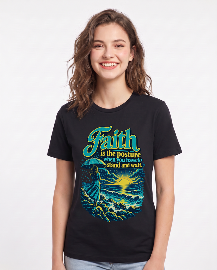 Christian Faith Black T-Shirt for Women – Everyday Expression Graphic Tee product image 3