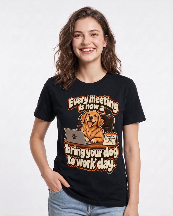 Cat Lover Black T-Shirt for Women – Everyday Expression Graphic Tee product image 1