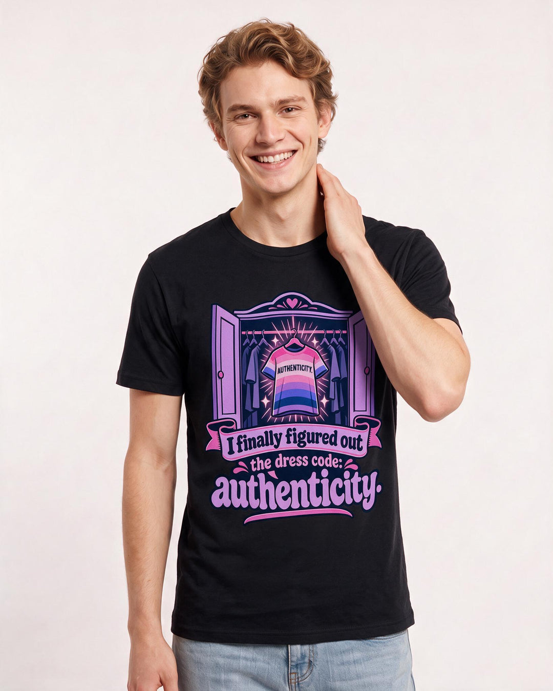 Pride Black T-Shirt for Men – Everyday Expression Graphic Tee product image 1