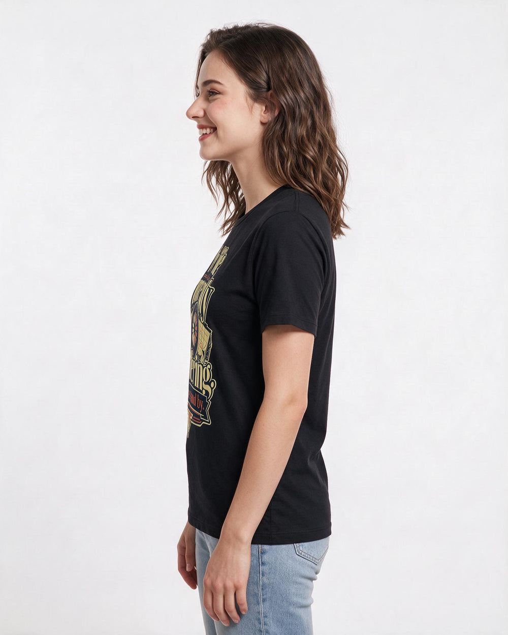 Funny Gaming Women's Black T-Shirt – My life is currently buffering. Please stand by. product image 2