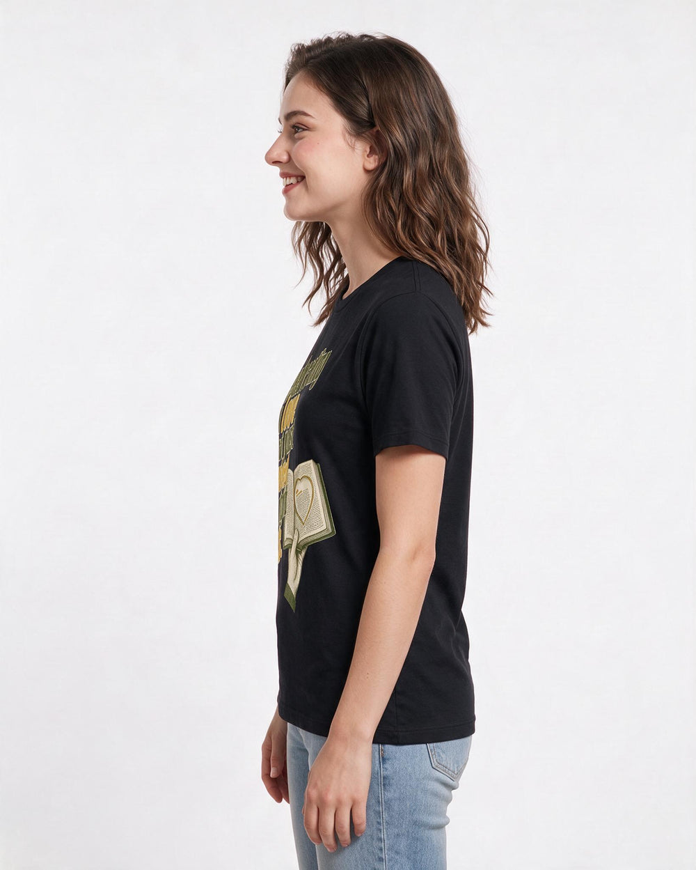 Pride Women's Black T-Shirt – Celebrating a love that just needed the right words. product image 2