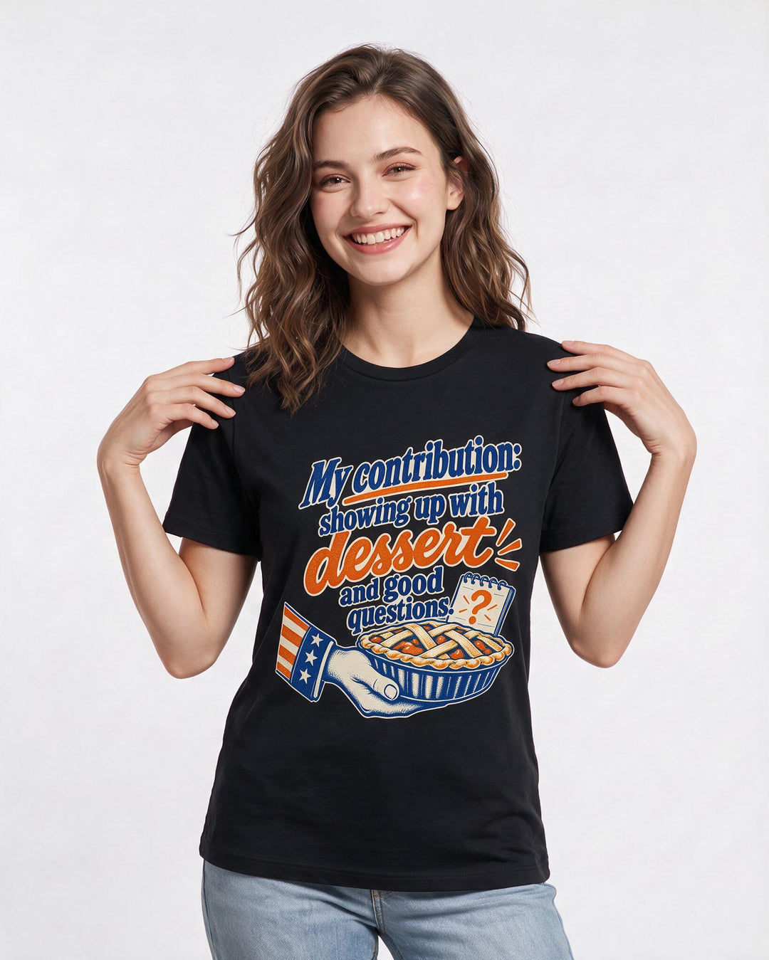 Patriotic Black T-Shirt for Women – Everyday Expression Graphic Tee product image 1